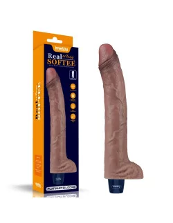 11" REAL SOFTEE Rechargeable Silicone Vibrátor Realisztikus vibrátorok Lovetoy