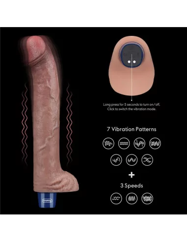 11" REAL SOFTEE Rechargeable Silicone Vibrátor Realisztikus vibrátorok Lovetoy
