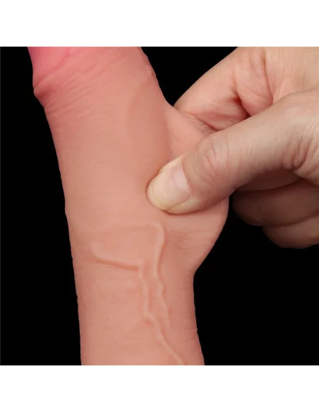 7.5'' Sliding Skin Dual Layer Dildó 2 Dongok - Dildók Lovetoy