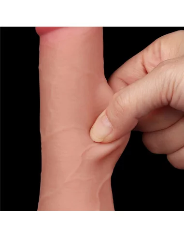 7.5'' Sliding Skin Dual Layer Dildó 3 Dongok - Dildók Lovetoy