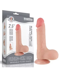 7.5'' Sliding Skin Dual Layer Dildó 3 Dongok - Dildók Lovetoy