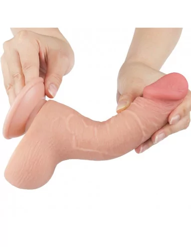 7.5'' Sliding Skin Dual Layer Dildó 3 Dongok - Dildók Lovetoy