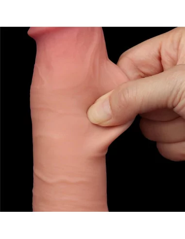 8'' Sliding Skin Dual Layer Dildó Dongok - Dildók Lovetoy