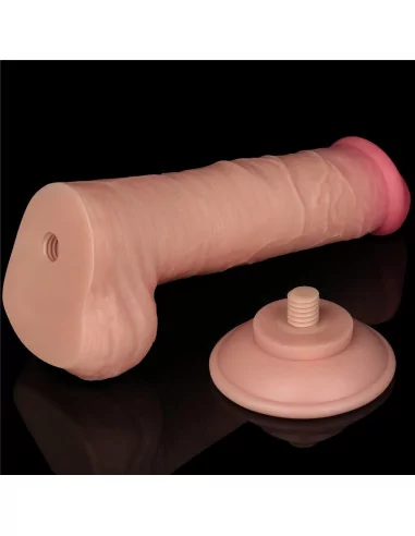 8'' Sliding Skin Dual Layer Dildó 3 Dongok - Dildók Lovetoy