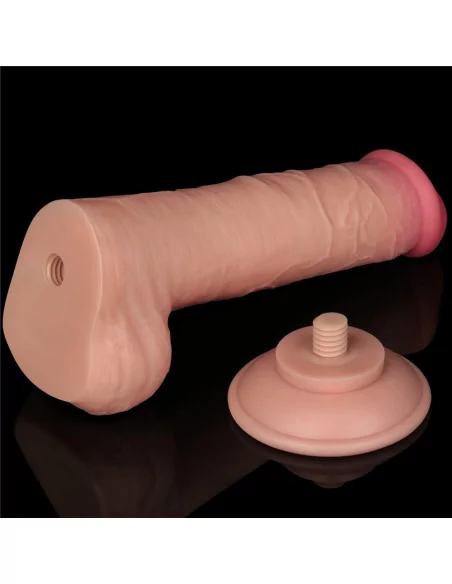 8'' Sliding Skin Dual Layer Dildó 3 Dongok - Dildók Lovetoy
