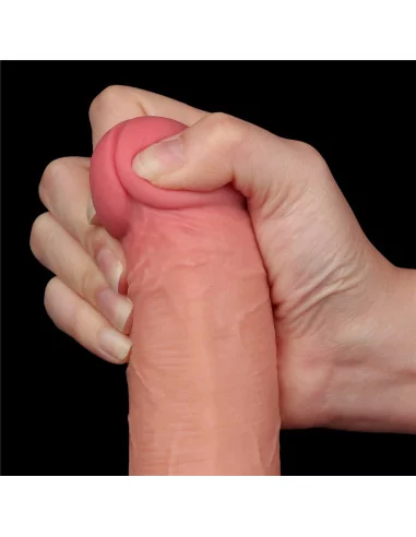 8'' Sliding Skin Dual Layer Dildó 3 Dongok - Dildók Lovetoy