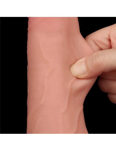 8.5'' Sliding Skin Dual Layer Dildó 2 Dongok - Dildók Lovetoy