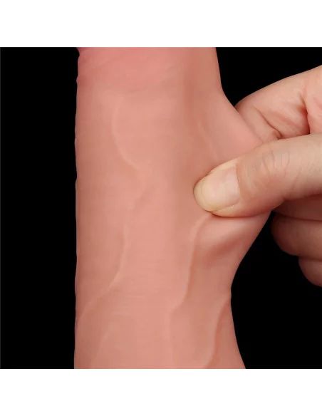 8.5'' Sliding Skin Dual Layer Dildó 2 Dongok - Dildók Lovetoy