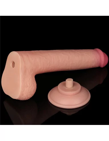 9'' Sliding Skin Dual Layer Dildó Dongok - Dildók Lovetoy