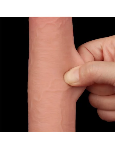 9'' Sliding Skin Dual Layer Dildó Dongok - Dildók Lovetoy