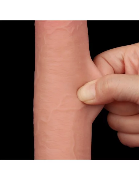 9'' Sliding Skin Dual Layer Dildó Dongok - Dildók Lovetoy