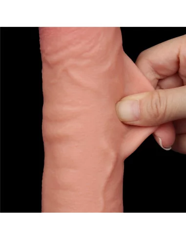 9.5'' Sliding Skin Dual Layer Dildó Dongok - Dildók Lovetoy