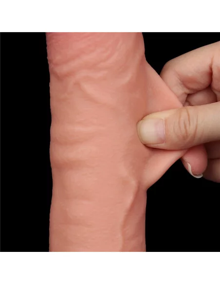 9.5'' Sliding Skin Dual Layer Dildó Dongok - Dildók Lovetoy