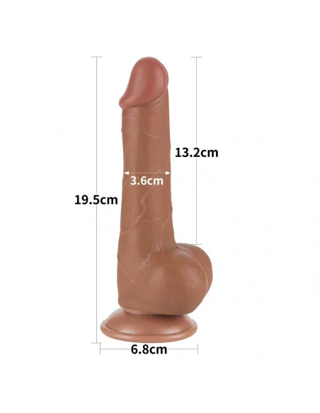 7.5'' Sliding Skin Dual Layer Dildó 2 Dongok - Dildók Lovetoy