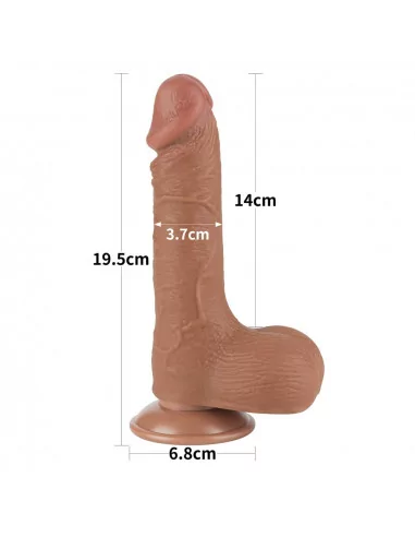 7.5'' Sliding Skin Dual Layer Dildó 3 Dongok - Dildók Lovetoy