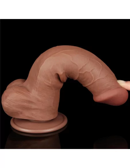 8'' Sliding Skin Dual Layer Dong Brown III Dildó Dongok - Dildók Lovetoy 8'' Sliding Skin Dual Layer Dong Brown III Dildó Dongok - Dildók Lovetoy