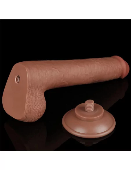 9'' Sliding Skin Dual Layer Dong Brown Dildó Dongok - Dildók Lovetoy 9'' Sliding Skin Dual Layer Dong Brown Dildó Dongok - Dildók Lovetoy