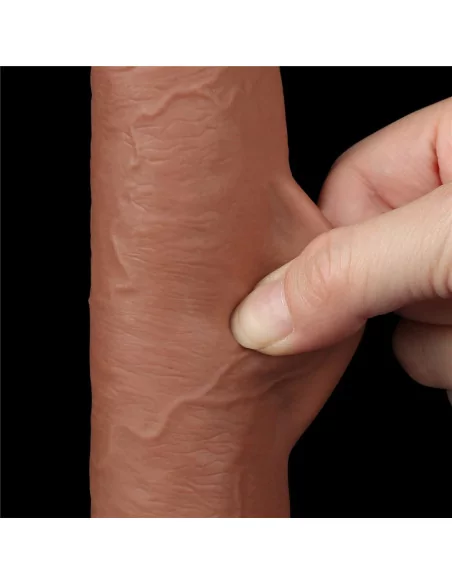 9'' Sliding Skin Dual Layer Dong Brown Dildó Dongok - Dildók Lovetoy 9'' Sliding Skin Dual Layer Dong Brown Dildó Dongok - Dildók Lovetoy