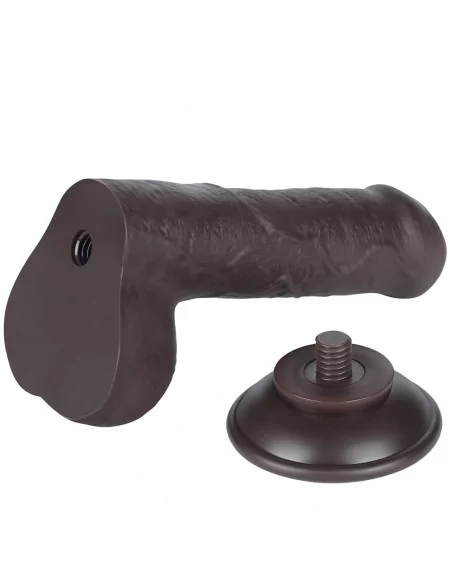 7'' Sliding Skin Dual Layer Dong Black Dildó Dongok - Dildók Lovetoy