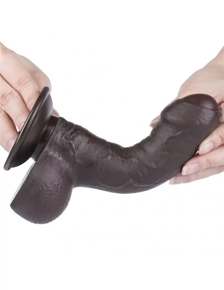 7'' Sliding Skin Dual Layer Dong Black Dildó Dongok - Dildók Lovetoy