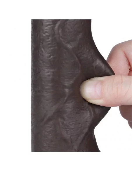 7'' Sliding Skin Dual Layer Dong Black Dildó Dongok - Dildók Lovetoy