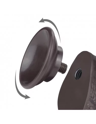 7.5'' Sliding Skin Dual Layer Dong Black I Dildó Dongok - Dildók Lovetoy