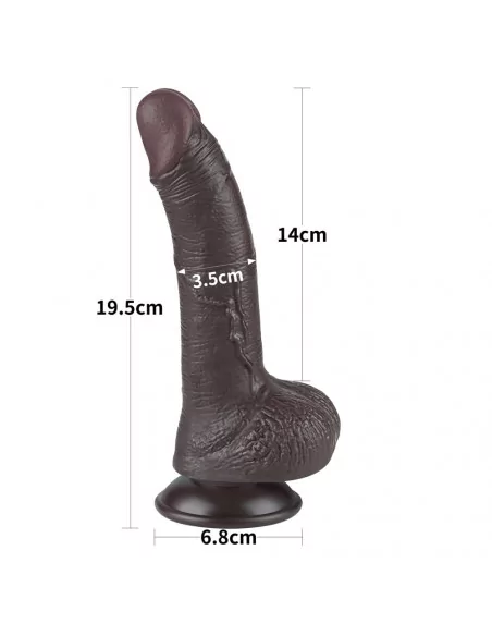 7.5'' Sliding Skin Dual Layer Dong Black I Dildó Dongok - Dildók Lovetoy 7.5'' Sliding Skin Dual Layer Dong Black I Dildó Dongok - Dildók Lovetoy