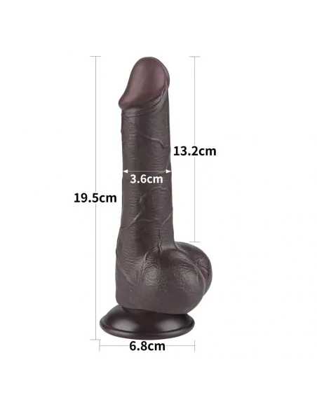 7.5'' Sliding Skin Dual Layer Dong Black II Dildó Dongok - Dildók Lovetoy 7.5'' Sliding Skin Dual Layer Dong Black II Dildó Dongok - Dildók Lovetoy
