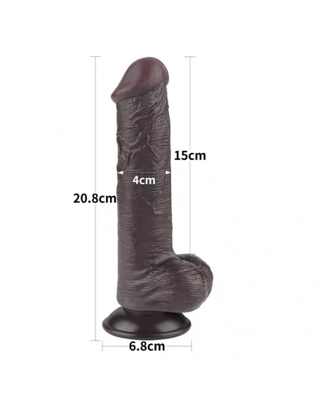 8'' Sliding Skin Dual Layer Dong Black III Dildó Dongok - Dildók Lovetoy 8'' Sliding Skin Dual Layer Dong Black III Dildó Dongok - Dildók Lovetoy