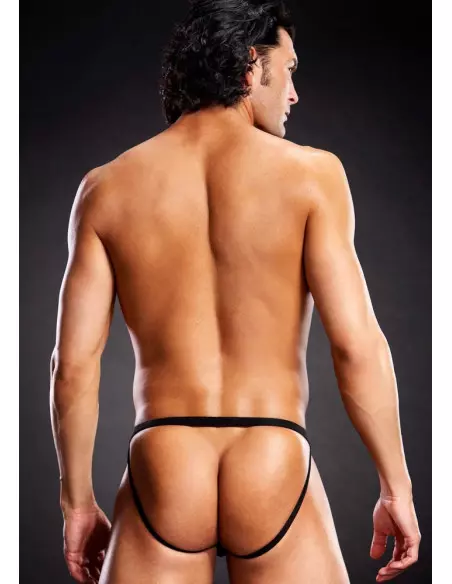 Microfiber Tanga Fém Gyűrűkkel S/M Férfi ruházat Blue Line