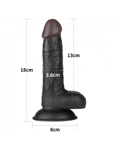 Easy Strapon Set 7.0'' Black Felcsatolható Dildó Felcsatolható eszközök Lovetoy