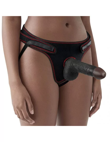 Easy Strapon Set 7.0'' Black Felcsatolható Dildó Felcsatolható eszközök Lovetoy Easy Strapon Set 7.0'' Black Felcsatolható Dildó Felcsatolható eszközök Lovetoy