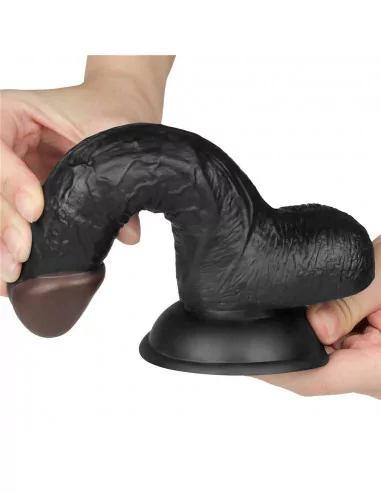 Easy Strapon Set 7.0'' Black Felcsatolható Dildó Felcsatolható eszközök Lovetoy