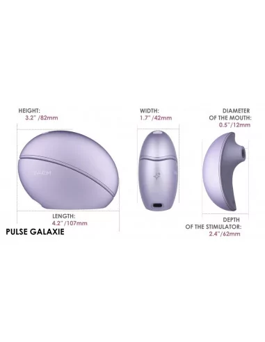 Pulse Galaxie Metallic Lilac Csiklóizgató Okos vibrátorok Svakom