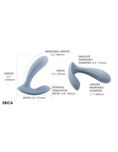 Erica Dusty Blue Vibrátor Okos vibrátorok Svakom