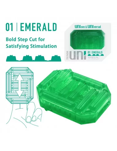 TENGA UNI EMERALD Maszturbátor Férfi maszturbátorok Tenga
