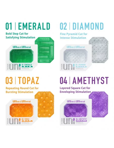 TENGA UNI DIAMOND Maszturbátor Férfi maszturbátorok Tenga