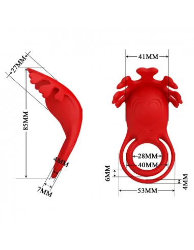 Pretty Love Ruben Red Péniszgyűrű Péniszgyűrűk - Mandzsetták Pretty Love