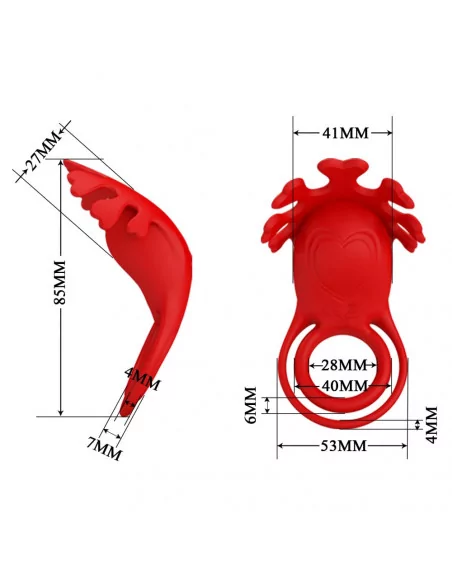 Pretty Love Ruben Red Péniszgyűrű Péniszgyűrűk - Mandzsetták Pretty Love Pretty Love Ruben Red Péniszgyűrű Péniszgyűrűk - Mandzsetták Pretty Love