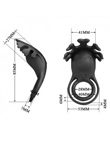 Pretty Love Ruben Black Péniszgyűrű Péniszgyűrűk - Mandzsetták Pretty Love