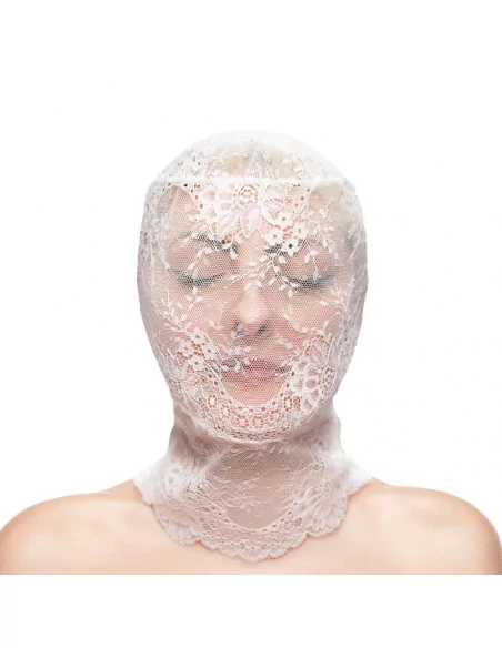 Fetish & Fashion - Lace Hood - White - Maszk Maszkok - Szemkötők - Fejfedők NS Toys