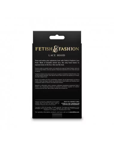 Fetish & Fashion - Lace Hood - White - Maszk Maszkok - Szemkötők - Fejfedők NS Toys