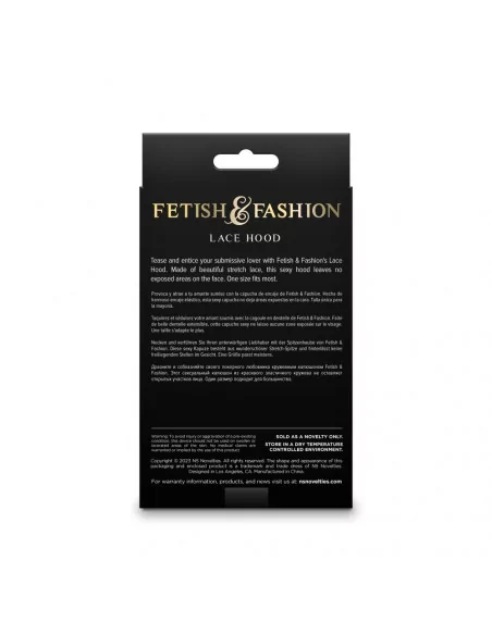 Fetish & Fashion - Lace Hood - White - Maszk Maszkok - Szemkötők - Fejfedők NS Toys
