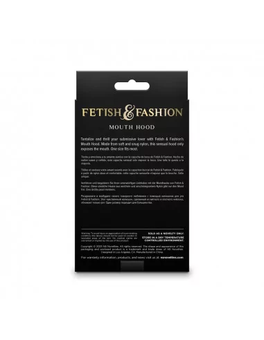 Fetish & Fashion - Mouth Hood - White - Maszk Maszkok - Szemkötők - Fejfedők NS Toys
