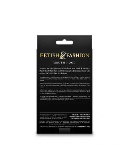 Fetish & Fashion - Mouth Hood - White - Maszk Maszkok - Szemkötők - Fejfedők NS Toys