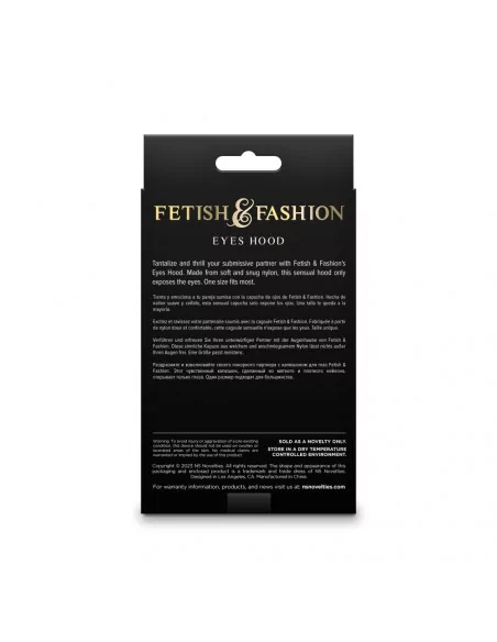 Fetish & Fashion - Eyes Hood - Black - Alternate Package Maszkok - Szemkötők - Fejfedők NS Toys
