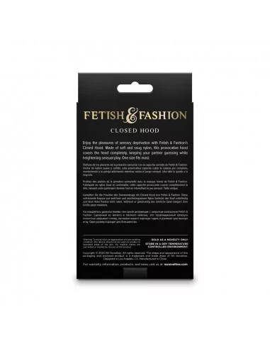 Fetish & Fashion - Closed Hood - Black - Maszk Maszkok - Szemkötők - Fejfedők NS Toys