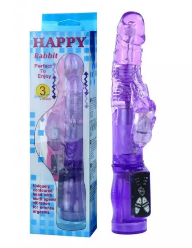 Happy Rabbit Rotation & Wave Vibrátor Purple Nonfiguratív vibrátorok Debra
