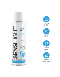 Sensilight aquagel Síkosító, 150 ml Vízbázisú síkosítók IntimateLine 2