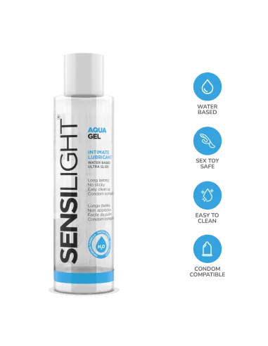 Sensilight aquagel Síkosító, 150 ml Vízbázisú síkosítók IntimateLine
